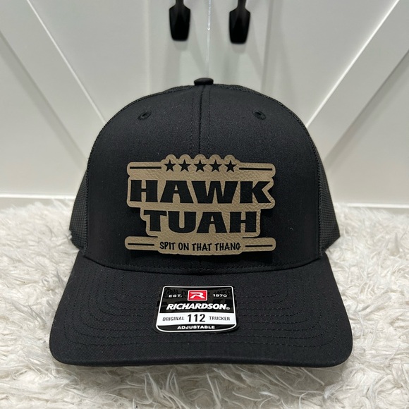 Hawk Tuah laser engraved Richardson trucker hat. - Picture 2 of 2